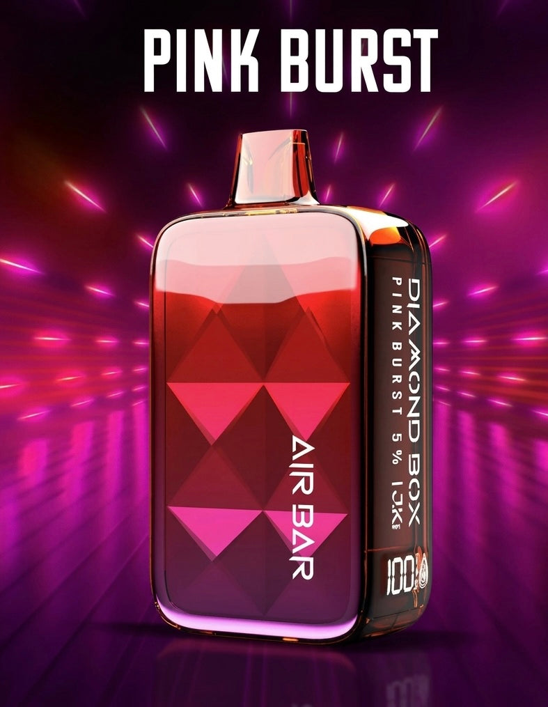 Airbar diamond box - Pink burst